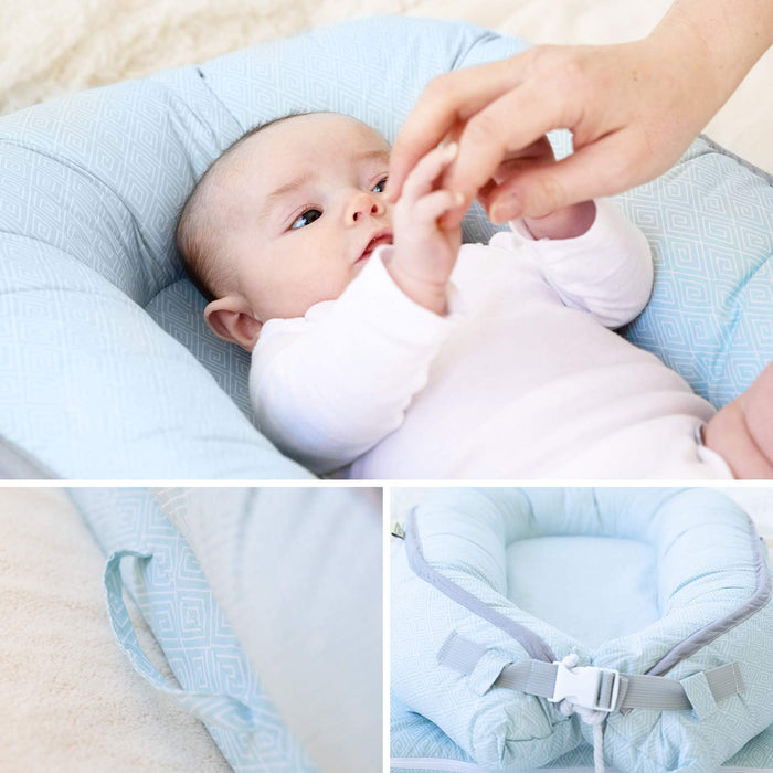 Shop LaLaMe Organic Newborn Lounger, Beige at GoodBuy Gear