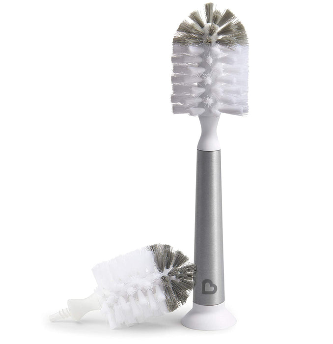 Munchkin Shine Stainless Steel Bottle Brush & Refill Brush Head