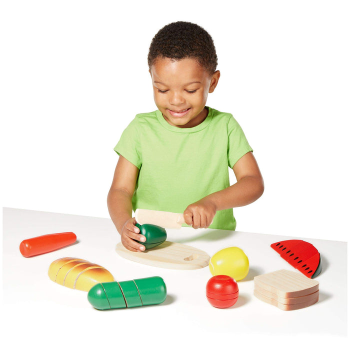 Melissa & Doug Cutting Food- Wooden Play Food