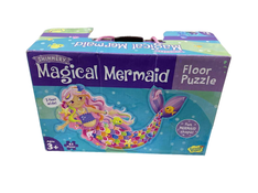 used Peaceable Kingdom Magical Mermaid 41 Piece Floor Puzzle