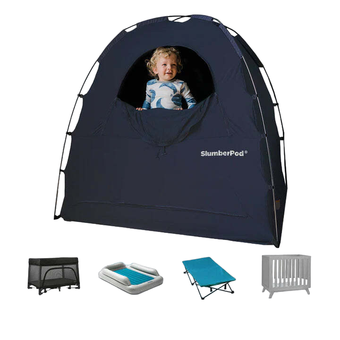 SlumberPod 3.0 Sleep Canopy, Black with Grey Accents