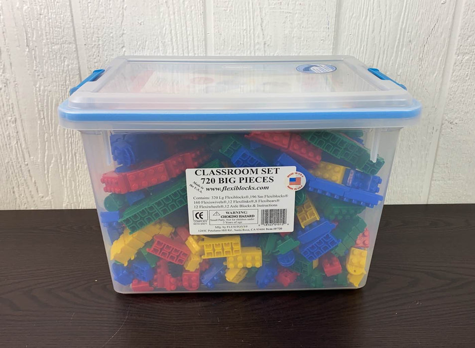 used Flexitoys Flexiblocks Building Set