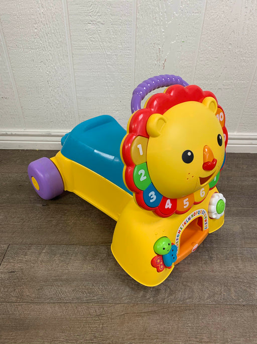 used Fisher Price 3-in-1 Sit, Stride, and Ride Lion Toy