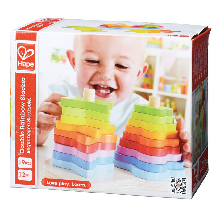 used Hape Double Rainbow Stacker