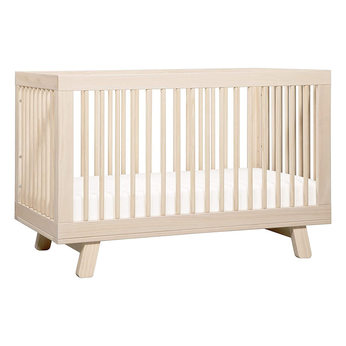 Babyletto Hudson 3-in-1 Convertible Crib, 2016, Natural, With Toddler Rail And Mattress