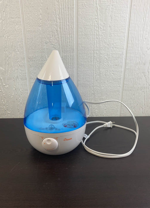 used Crane Filter-Free Droplet Cool Must Humidifier, Blue and White