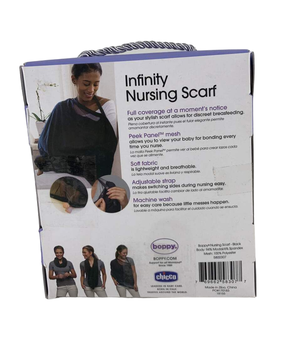 Shop Boppy Infinity Nursing Scarf, Black at GoodBuy Gear