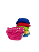 used Charlie Banana 6 One Size Reusable Cloth Diapers with Fleece