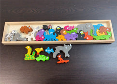 used Begin Again Animal Parade A to Z Puzzle & Playset