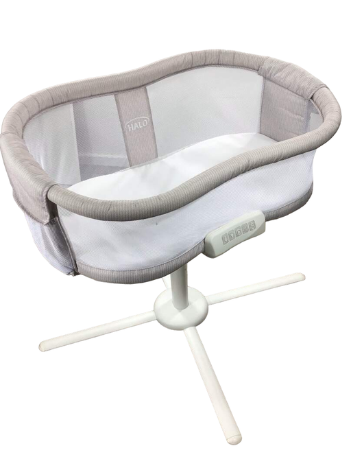 Shop Halo BassiNest Swivel Sleeper Luxe Series, Dove Grey Tweed at GoodBuy Gear