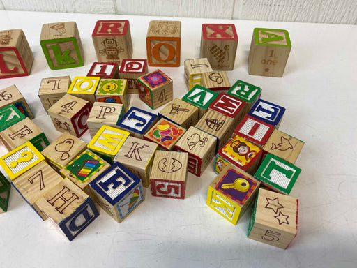 secondhand BUNDLE Wooden Alphabet Blocks