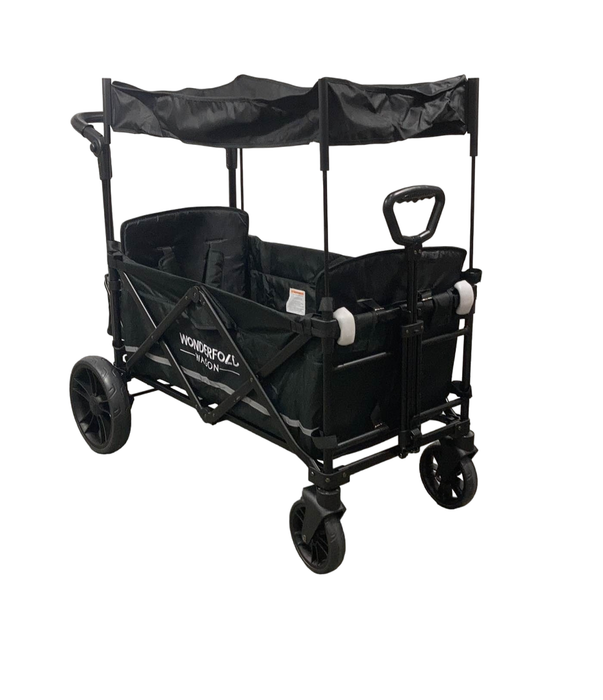 used Wonderfold X2 Push + Pull Double Stroller Wagon, 2022, Stealth Black