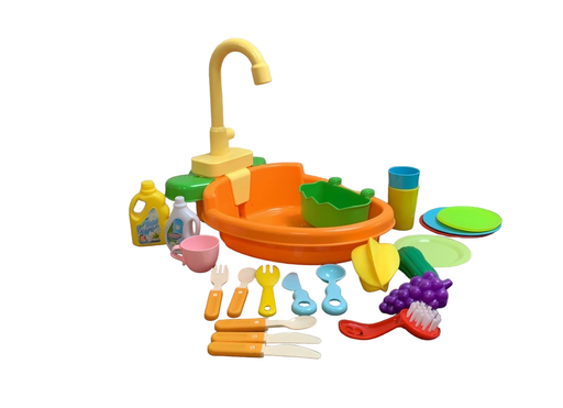 used Ruibytree Play Kitchen Sink Set, Carrot