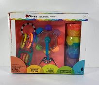 used Sassy Baby's First Developmental Toys Gift Set