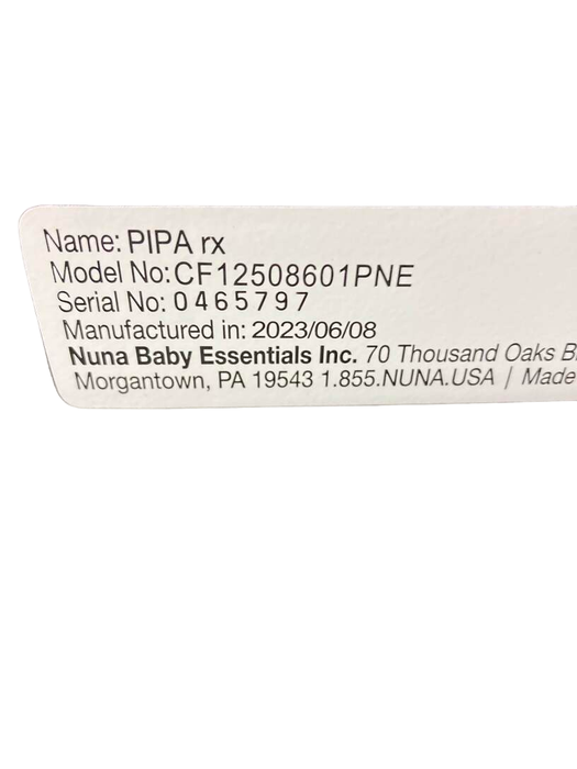 Nuna PIPA rx Infant Car Seat, Pine, 2023