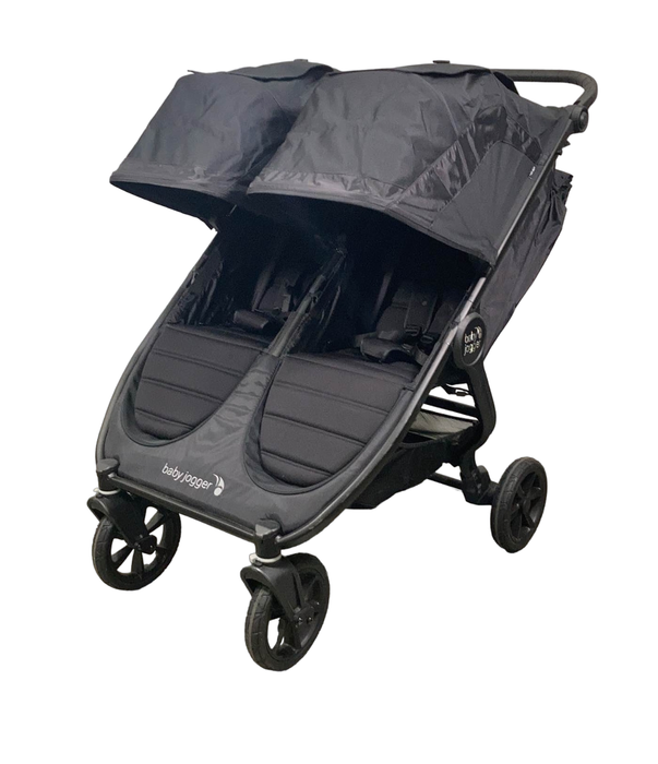 secondhand Baby Jogger City Mini GT2 Double Stroller, Jet, 2022