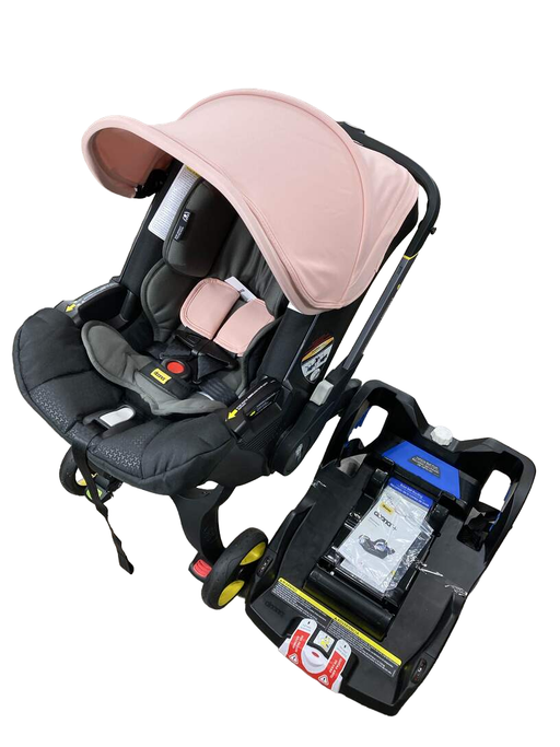 used Doona Infant Car Seat & Stroller Combo, 2022, Blush Pink