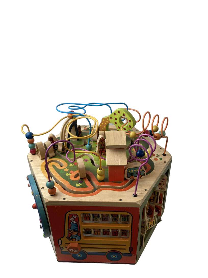 B toys wooden activity cube sales