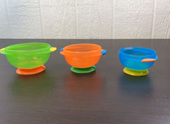 used Munchkin Stay-Put Suction Bowls 3 Pack