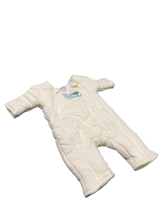 used Baby Merlin's Magic Sleepsuit, Small 3-6 Months, Cotton, Cream