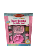 used Melissa & Doug Mine To Love Baby Food And Bottle Set