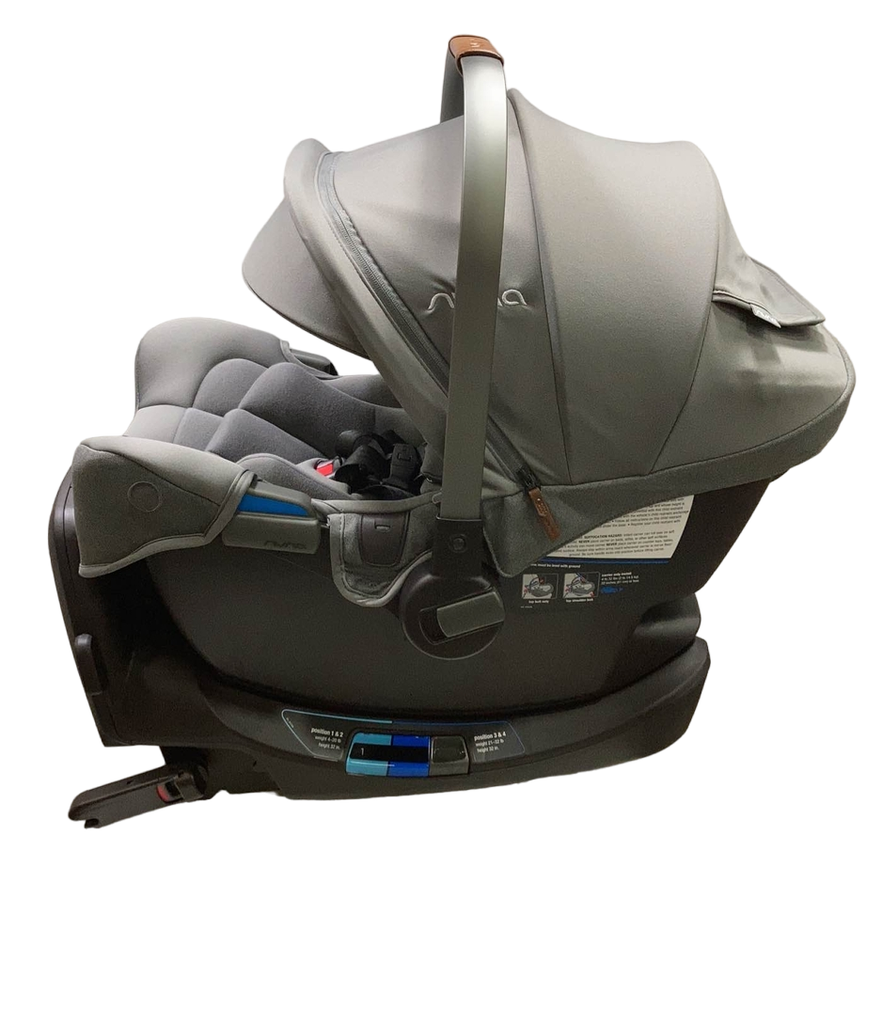 Nuna PIPA rx Infant Car Seat with RELX Base, 2021, Granite