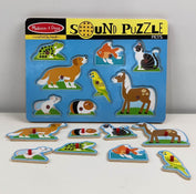 secondhand Melissa & Doug Sound Puzzle, Pets