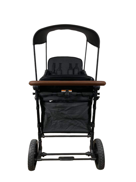 Wonderfold W4 Luxe Quad Stroller Wagon, 2021, Volcanic Black