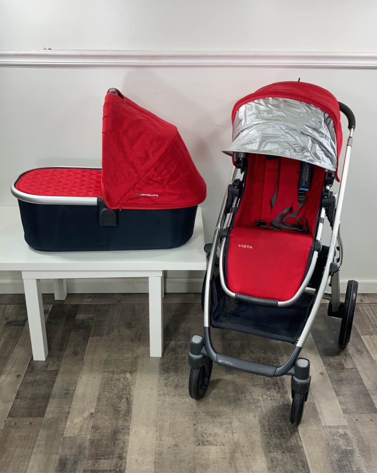uppababy vista 2015 red UPPAbaby VISTA Stroller, 2015, Denny (Red)