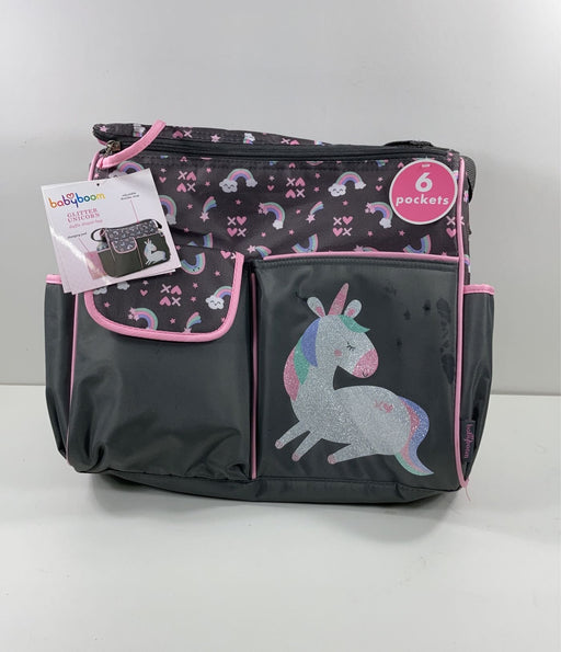 used Babyboom Duffel Diaper Bag, Glitter unicorn