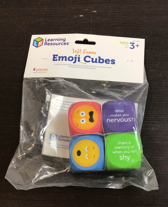 used Learning Resources Soft Foam Emoji Cubes