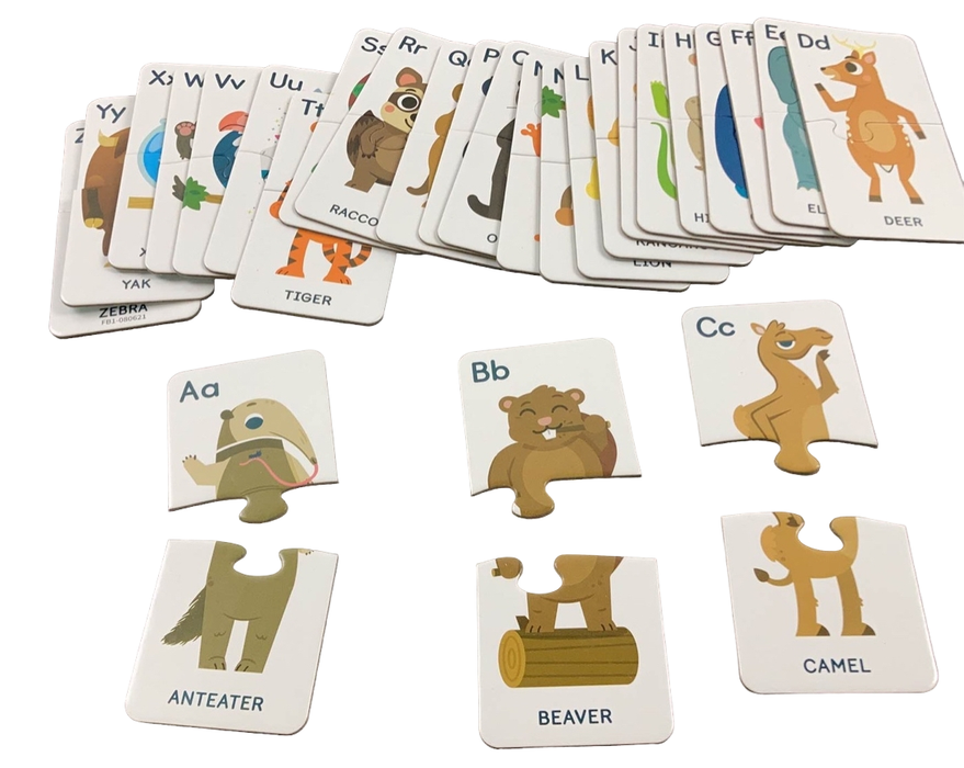 secondhand Chuckle And Roar ABC Animals Learning Puzzles