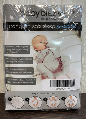 Baby Brezza Safe Sleep Swaddle Blanket for Crib Safety for
