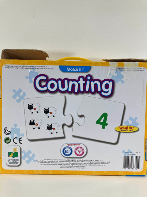 secondhand The Learning Journey Match It! Counting Puzzle Cards