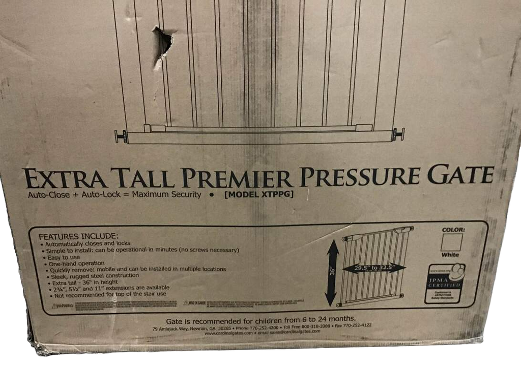 Cardinal Gates Extra Tall Premier Pressure Gate