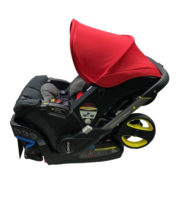 secondhand Doona Infant Car Seat & Stroller Combo, 2022, Flame Red