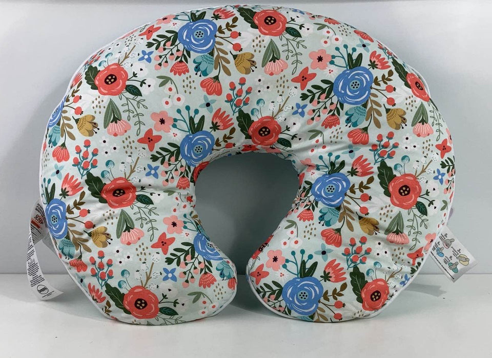Shop Boppy Nursing and Infant Support Pillow, Blue/Pink Posey at GoodBuy Gear