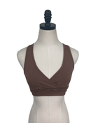 secondhand Kindred Bravely French Terry Racerback Nursing And Sleep Bra, Mocha, Small