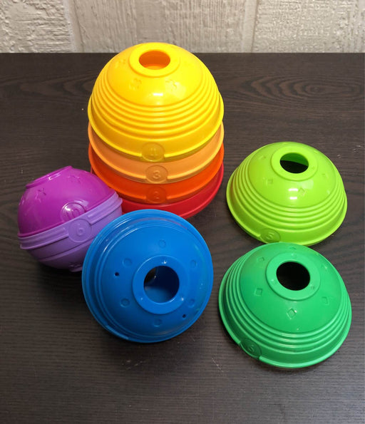 secondhand Fisher Price Brilliant Basics Stack And Roll Cups