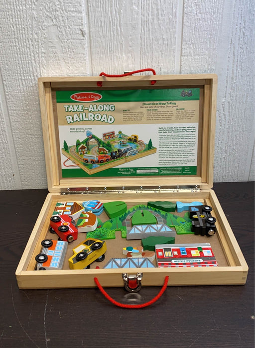 used Melissa & Doug Take-Along Railroad