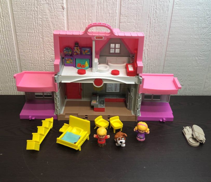 used Fisher Price Little People Big Helpers Interactive Home Playset