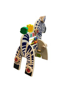 secondhand Manhattan Toy Safari Zebra Wooden Toddler Activity Toy