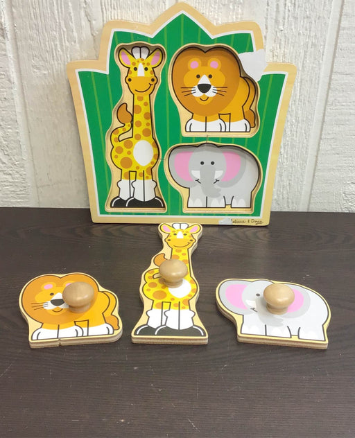 secondhand Melissa & Doug Jumbo Knob Puzzle