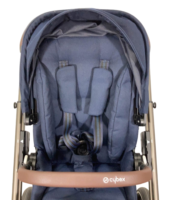 Cybex Gazelle S Double Stroller, 2020, Navy Blue