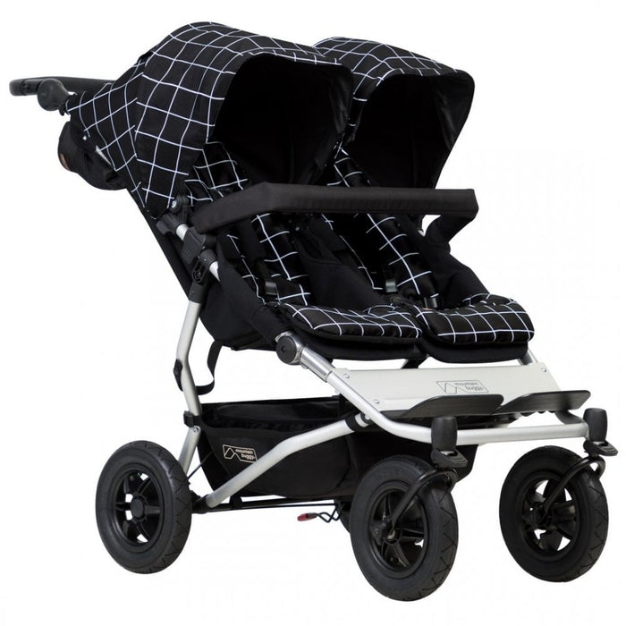 used Mountain Buggy Duet Double Stroller, 2022, Grid