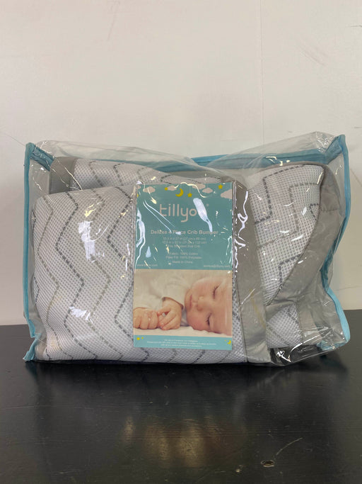 used Tillyou Breathable 4-Piece Crib Bumper