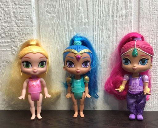 secondhand Fisher Price Shimmer and Shine dolls