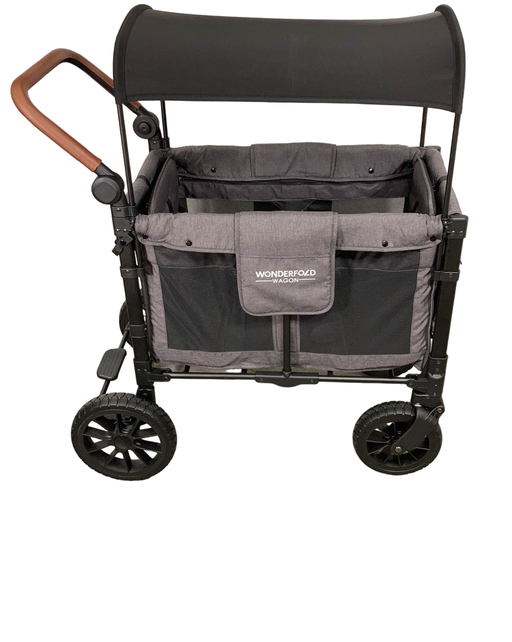 used Wonderfold W2 Luxe Multifunctional Double Stroller Wagon, Charcoal Gray, 2022