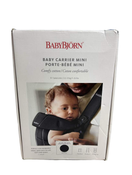 used BabyBjorn Baby Carrier Mini, Black Cotton