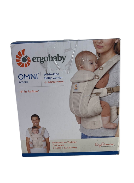 used Ergobaby Omni Breeze Baby Carrier, Natural Beige MIA 2.2